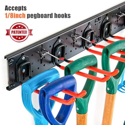 Ultrawall Multi-Storage Garage Hooks, Wall-Mounted Garden Tool Organizer