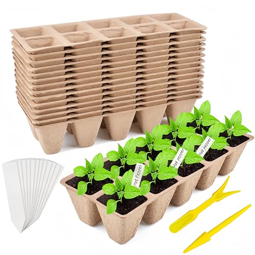 240 Cells Seed Starter Tray, 24 Pack Seed Starter Kit - size: 240 Cells