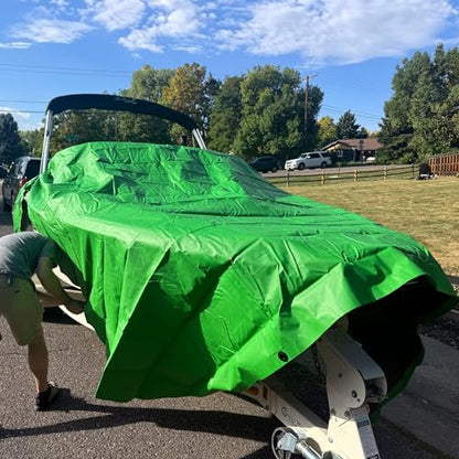RENEGADE Industrial Tarp 20x12 ft Green – Heavy Duty, Waterproof, UV-Resistant, PFAS-Free – Oversized Tarp for Construction, Landscaping, Farm Equipment & Weather Protection - color: Green, size: 20X12
