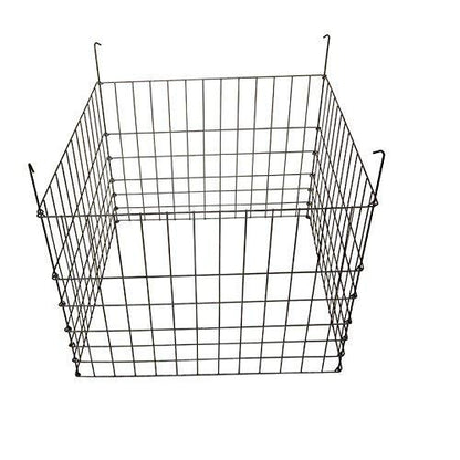 Garden Wire Compost Bin 30x30x24 inches, Black, Garden Bed Fencing