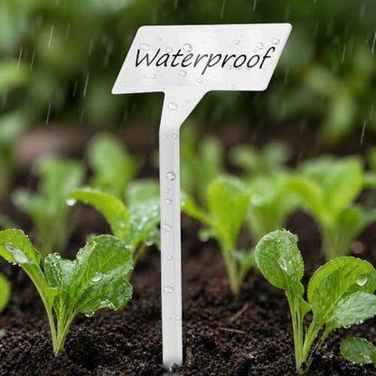 KINGLAKE GARDEN Plant Labels 30 Pack 11.8 Inch Large Garden Labels Plastic