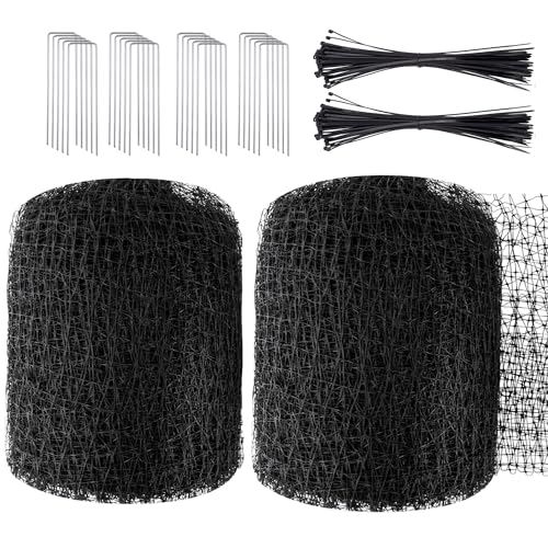 SPORTYOUTH Bird Netting Garden Deer Fence Netting 2 Pack 5x100 ft - size: 2P-5x100ft