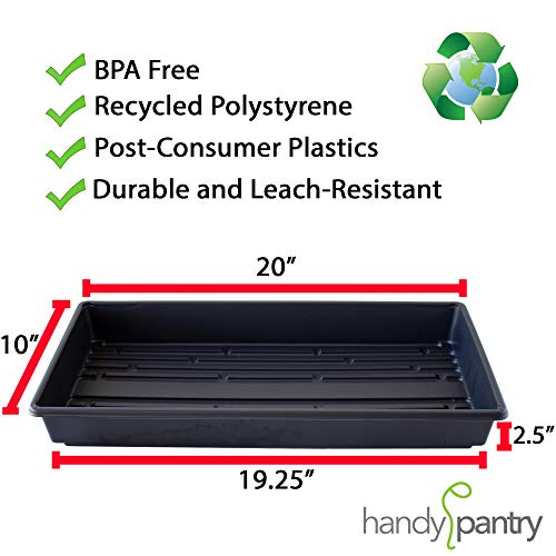 Handy Pantry 10-Pack 1020 Garden Growing Trays Without Drain Holes 10" x 20 - size: 10 Pack, style: No Drain Holes