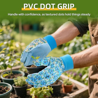 Cute Garden Gloves for Women Gift,Heavy Duty Gardening Gloves - color: 4 Color