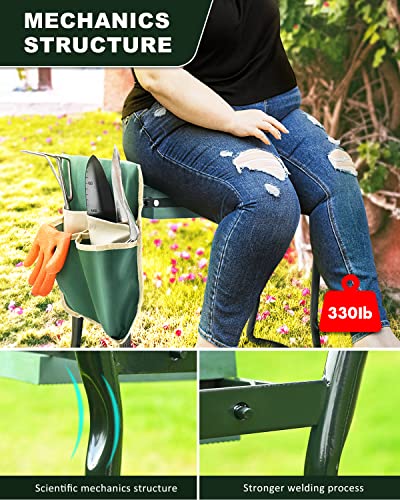 KVR Garden Bench for Kneeling and Sitting Foldable Garden Kneeler and Seat Heavy Duty, Gardener Gifts Ideas for Women Mom Grandma - size: ModelC