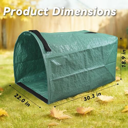 Reusable Leaf Bags 53 Gallon 2 Pack with Wide Opening - size: 1 Count (Pack of 2)