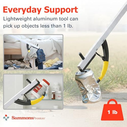 Sammons Preston Reacher, Standard, 26", Grabber Reacher Tool, Lightweight Trash Picker Grabber & Garden Nabber, Handy Aluminum Picker Up Tool & Reaching Claw, Portable Reaching Assist & Dressing Tool - color: 26" Standard, size: Single