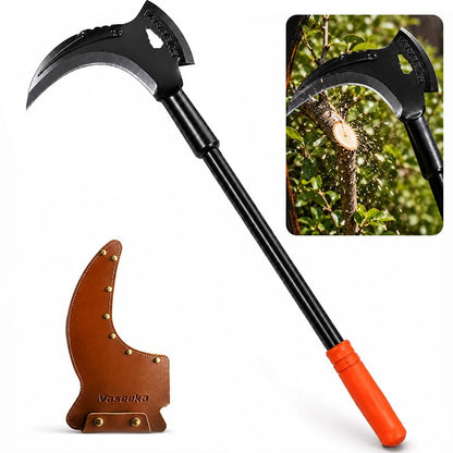 2-in-1 Heavy-Duty Gardening Sickle - color: Matte Black