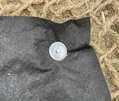 Sandbaggy 18 Inch Circle Top Pins | Industrial Grade 6 Gauge Steel | Great for Hard & Rocky Soil | Holds 10X Better | Landscape Staples SOD Garden Stakes Weed Barrier (18 Inch - 20 Pcs) - size: 18 Inch - 20 Pcs
