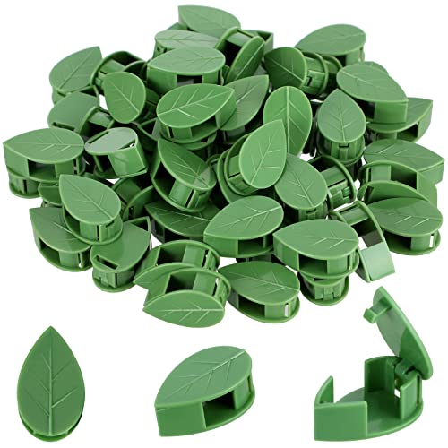 Geiserailie 60 Plant Climbing Clips Wall Fixture with 72 Stickers for Vine