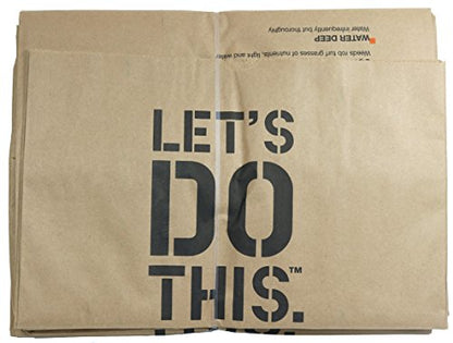 THE HOME DEPOT Heavy Duty Brown Paper 30 Gallon Lawn and Refuse Bags for Home and Garden (15 Lawn Bags) - size: 15 Count (Pack of 1)