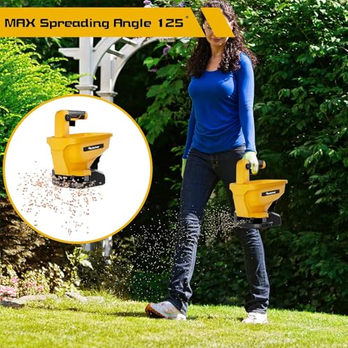 Rozlchar Power Spreader Compatible for Dewalt 20V/60V, Covers 5,000 sq. ft. - color: Yellow