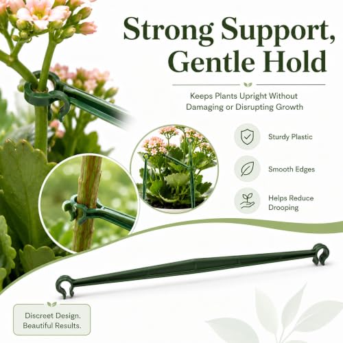 Tomato Cage Plant Support Stake Connectors 100 Pack, Garden Stake