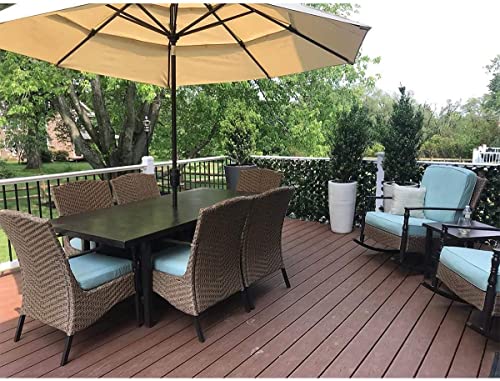 DOEWORKS Expandable Faux Ivy Trellis Fence, Patio Privacy Screen, 2 Pack - color: Green, size: 16 x 45 in, 2 Panel