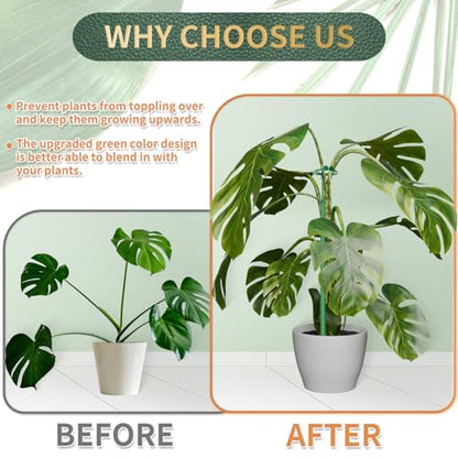 Telescoping Plant Stakes, 7Pcs 17.9IN to 42.3IN Adjustable Monstera Support - size: 25Inches 7Pack