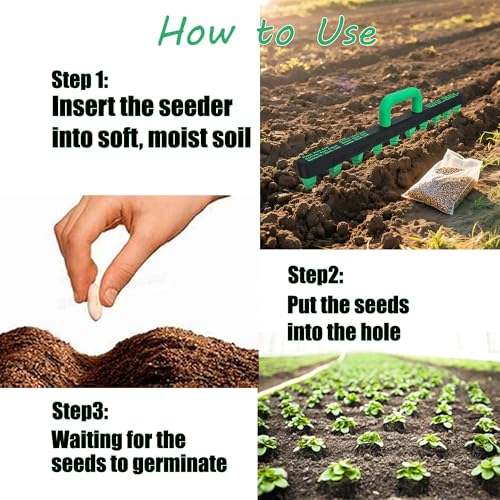 Seed Spreader Tool - Adjustable Detachable Seed Spacer, Seed Planter Tool