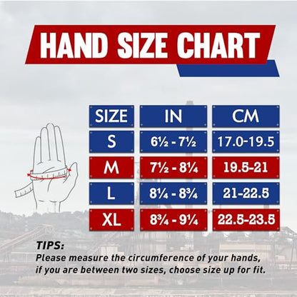 HANDLANDY Mens Work Gloves Touch screen, Utility Mechanic Gloves, Flexible Breathable Fit- Padded Knuckles & Palm - color: Black Gold, size: Medium