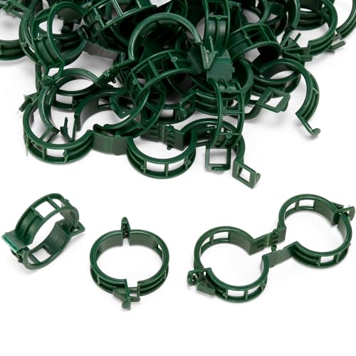 Plant Support Clip, Fixing Clips, 100 PCS, Green