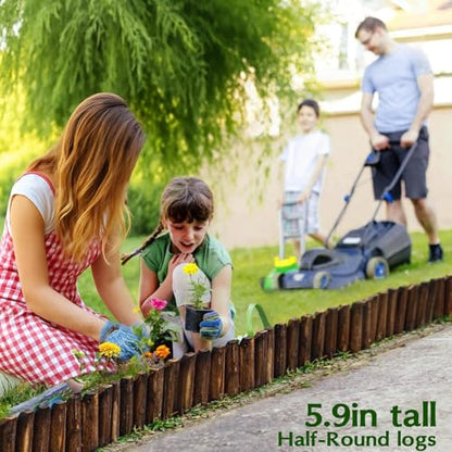 Wood Garden Edging, Flat Panel, 5.9 in H x 4.0 ft L (1 Pack)