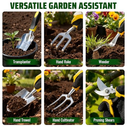 8 Piece Gardening Tool Set Stainless Steel Garden Plant Kits
