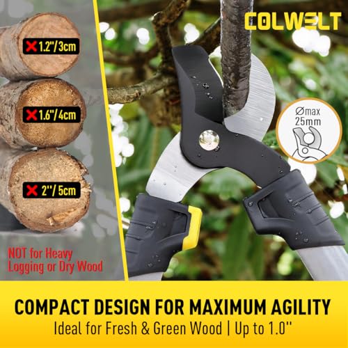 Colwelt Loppers Hedge Clippers Garden Shears 3Pcs, 17’’ Gardening Scissors