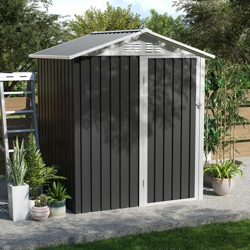 Patio Storage Outdoor Storage Shed - color: Grey - 64.60 X 19.90 X 4.30 Inch