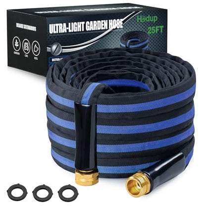 Ultra Lightweight 25FT Garden Water Hose - color: black-blue, size: 25 FT