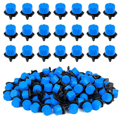 100Pcs Drip Irrigation Emitters,Adjustable Irrigation Drippers Sprinklers - color: Blue-100pcs