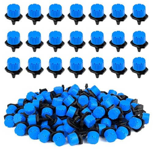 100Pcs Drip Irrigation Emitters,Adjustable Irrigation Drippers Sprinklers - color: Blue-100pcs