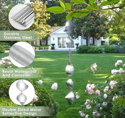 CHONOVO 12 Discs 4 Pcs Bird Deterrents for Outside, Bird Repellent Devices - size: 12 Discs 4 Pcs