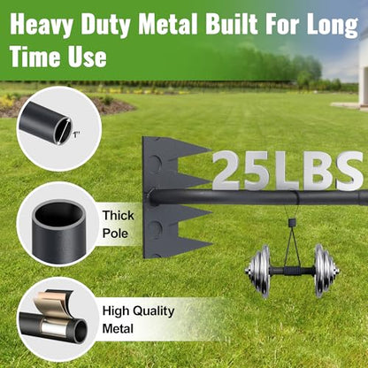Weeding Rake for Gardening, 70 Inch Weed Puller Tool with Long Handle for Weeding Loosening Soil Cultivating Heavy Duty Metal 4 Tines Weeder for Backyard, Lawn, Garden Beds - size: 4 tines