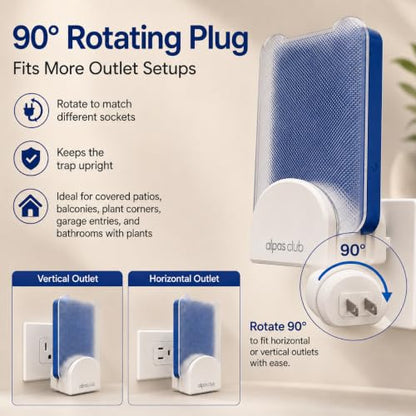 Plug-in Flying Insect Trap for Gnats & Fruit Flies, 1 Device + 5 Refills - size: 1 Device + 5 Refills