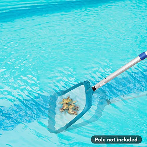 POOLWHALE Professional Pool Skimmer Net,Fine Mesh Net Bag,Heavy Duty Swimming Leaf Skimmer Cleaning Tool - Fast Cleaning,Debris Pickup Removal- Fits Standard Swimming Pool Poles(No Pole) (Pack of 2) - size: Pool Skimmer (Pack of 2)