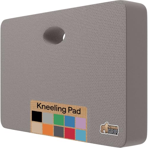 GORILLA GRIP® Extra Thick Foam Kneeling Pad for Gardening, 17.5x11 Gray - color: Gray