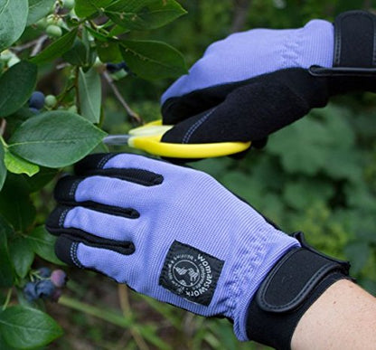Womanswork Digger Gardening Gloves, Periwinkle, Medium - color: Purple, size: Medium