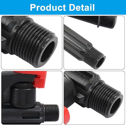 Pump Action Pressure Sprayer, Backpack Sprayer Parts Trigger Sprayer Handle Compatible with 0.7 Inch Threads, Pump Sprayer Wand Replacement for Garden, Agriculture, Orchard, Forestry Home - size: 1 Pcs