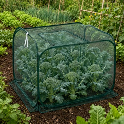 Collapsible Pop-Up Mesh Garden Cover（35''x35''x31''for Square Raised Beds-30% Sunblock，Protective Netting Cage for Vegetables, Fruits & Flowers, Keep Birds and Small Animals Out - size: 35''x35''x31''
