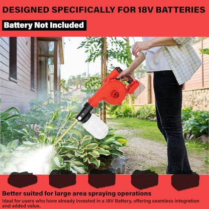 Electric Diatomaceous Earth Duster Compatible for Milwaukee 18V Battery - color: Black&blue