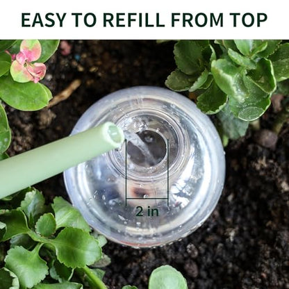 Soilagua 19 oz Up to 2 Weeks Extra Large Plant Watering Globes, 4 Pack - size: 4 Pack