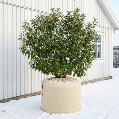 2 Pack Plant Winter Protection Pot Cover, 27"x25" Anti-Frost Flower Pot Bag - color: L-2pcs