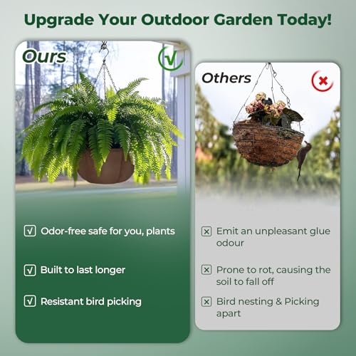 T4U Hanging Planter for Plants Outdoor 12 Inch, Fabric Pots 4 Pack - size: 12 Inch, 4-Pack