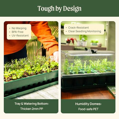 Vego garden 3-in-1 Plant & Pop Board Seedling Popper Tool, 10" x 20", Works Perfectly with Stackable Seedling Trays - size: 1 Pack, style: Plant & Pop Board