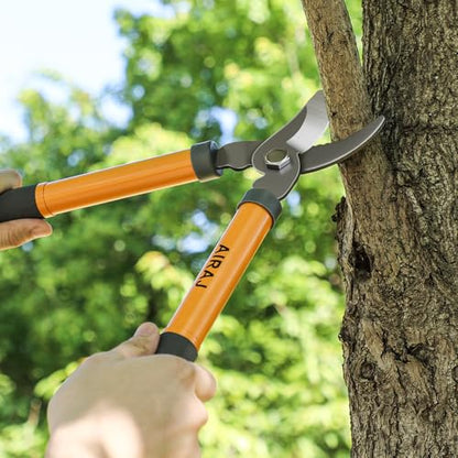 AIRAJ 16" Bypass Loppers for Gardening, 1.5" Cut Tree Trimmer Garden Tools - size: 16" Mini Loppers