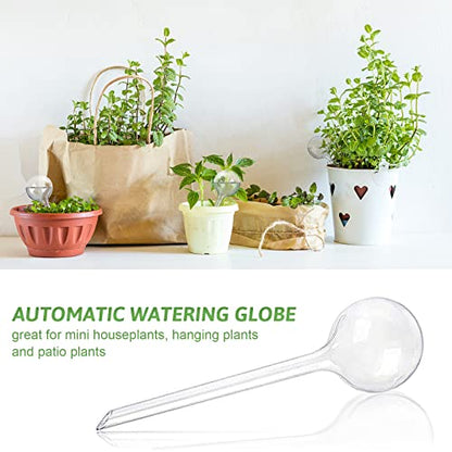 Pynqdfu 8 Pcs Clear Plant Watering Globes,Plastic Self Watering Bulbs Ball,Garden Water Device for Plant Indoor Outdoor(Small) - size: 8 Small