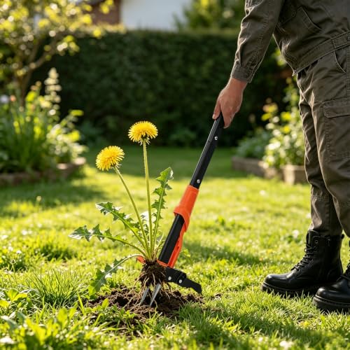 Stand up Weed Puller Tool, Adjustable Weeder Tool, Manual Weed Puller