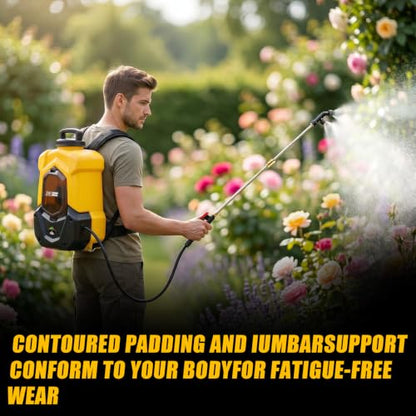 Battery Powered Backpack Sprayer for DEWALT 20V Max Battery