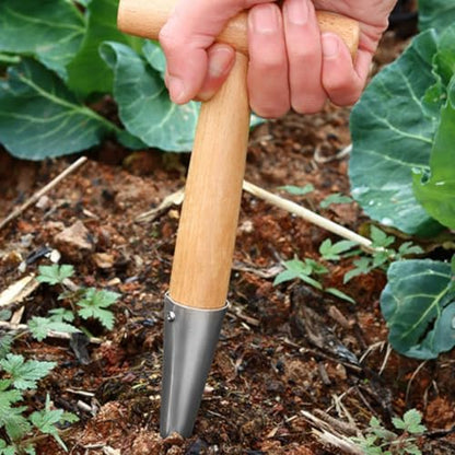 Bulb Planter & Garden Dibber - Heavy Duty Transplanter and Hole Punch Tool for Bulbs, Seeds, Seedlings | Ergonomic Handle with Depth Markers for Tulips, Daffodils, Dahlias