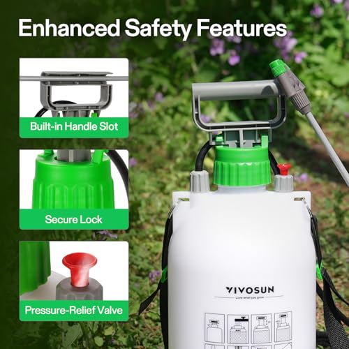 VIVOSUN 1 Gal/4L Pump Sprayer, Garden Water Sprayer - size: 1.0 gal