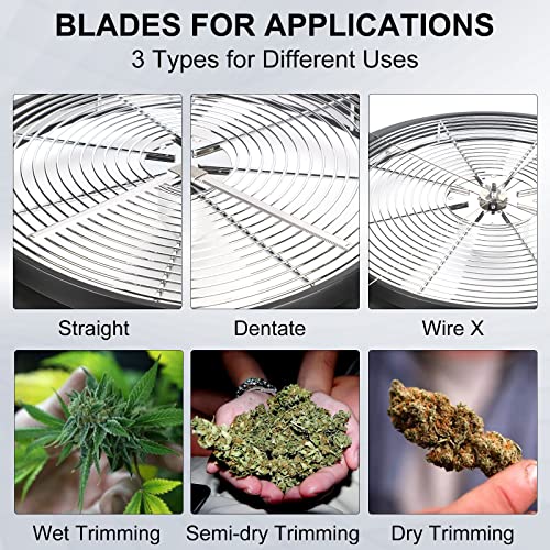 13 Inch Bud Leaf Bowl Trimmer Twisted Spin Cut for Hydroponic Plant with Sharp Stainless Steel Blades,4-Layer Plant Rack Included and Results Collection Bowl - size: 13"+Rack+Result Bowl