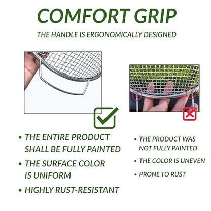 Soil Sifter for Gardening, Rock Sifter for 5gallon Bucket, Dirt Sifter Compost Sifter, Sifter for Gravel Sawdust Vermicompost, 6mm Soil Sifter with Handle - color: 1/4 Inch